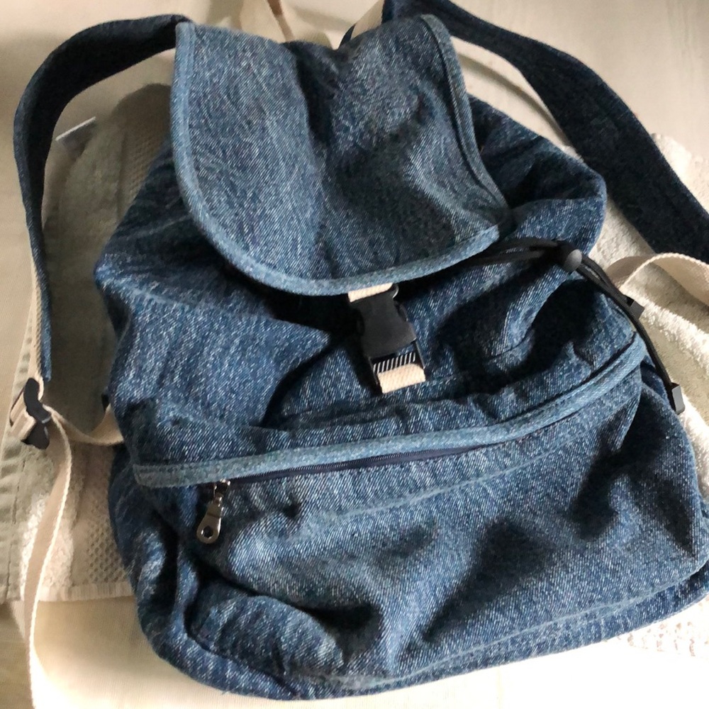 Jean Fabric Urban Outfitters Book Bag